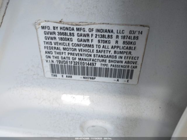 2014 ACURA ILX 19VDE1F32EE014497 Photo 8