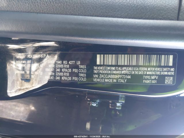 2017 JEEP RENEGADE ZACCJABB9HPF73144 Photo 8