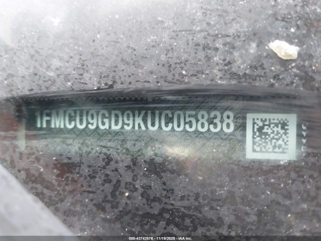 2019 FORD ESCAPE 1FMCU9GD9KUC05838 Photo 8