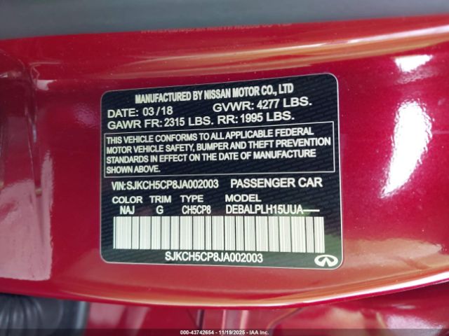 2018 INFINITI QX30 SJKCH5CP8JA002003 Photo 8