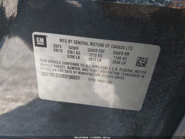 2014 CADILLAC XTS 2G61N5S38E9136631 Photo 8