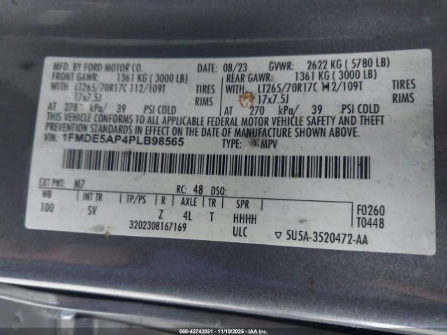 2023 FORD BRONCO 1FMDE5AP4PLB98565 Photo 8