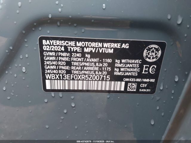 2024 BMW X1 WBX13EF0XR5Z00715 Photo 8