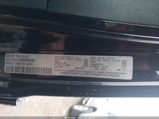 2021 JEEP WRANGLER 4XE 1C4JJXP63MW868288 Photo 8