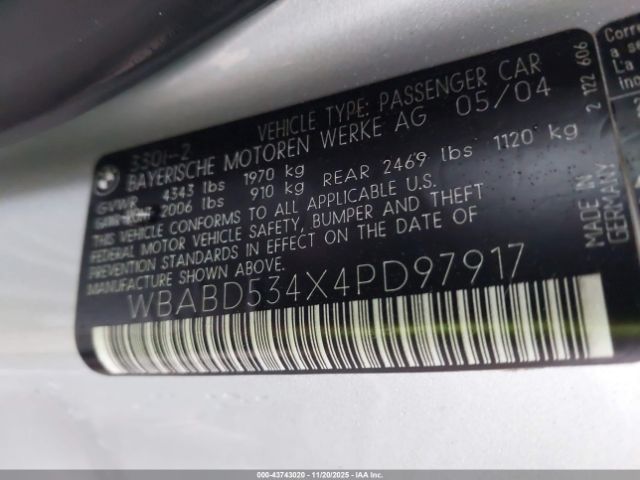 2004 BMW 330CI WBABD534X4PD97917 Photo 8