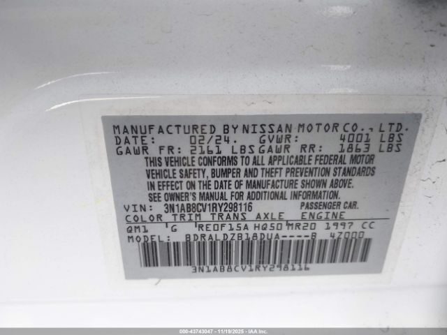 2024 NISSAN SENTRA 3N1AB8CV1RY298116 Photo 8