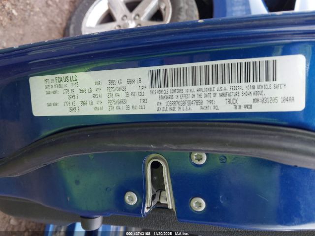 2015 RAM 1500 1C6RR7KG8FS647850 Photo 8