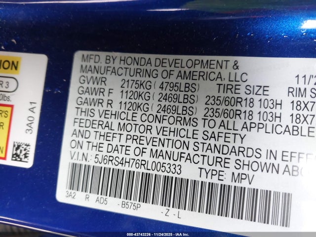 2024 HONDA CR-V 5J6RS4H76RL005333 Photo 8