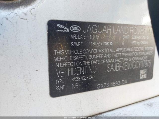 2016 JAGUAR XF SAJBE4BV7GCY07975 Photo 8