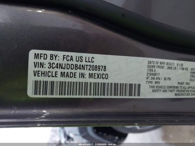 2022 JEEP COMPASS 3C4NJDDB4NT208978 Photo 8