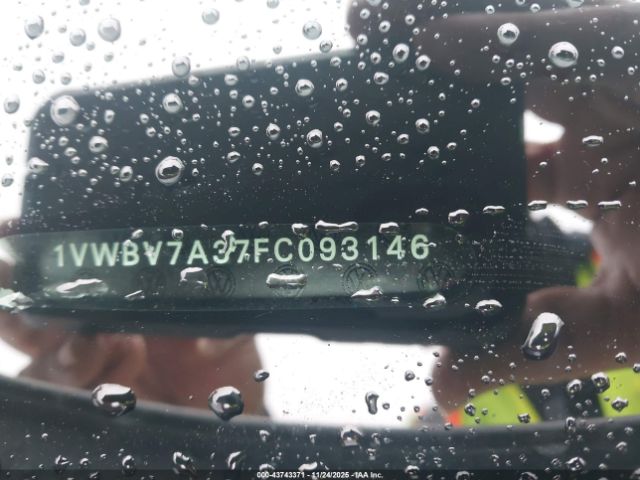 2015 VOLKSWAGEN PASSAT 1VWBV7A37FC093146 Photo 8