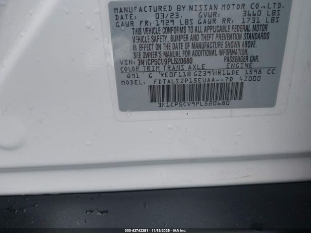 2023 NISSAN KICKS 3N1CP5CV9PL520680 Photo 8