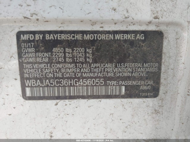 WBAJA5C36HG456055 BMW 530I