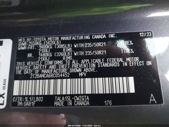 2024 LEXUS RX 350 2T2BAMCA6RC054452 Photo 8