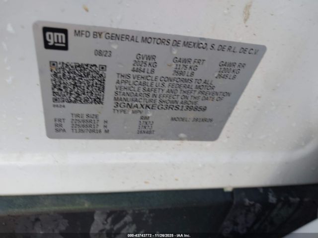 2024 CHEVROLET EQUINOX 3GNAXKEG3RS139859 Photo 8