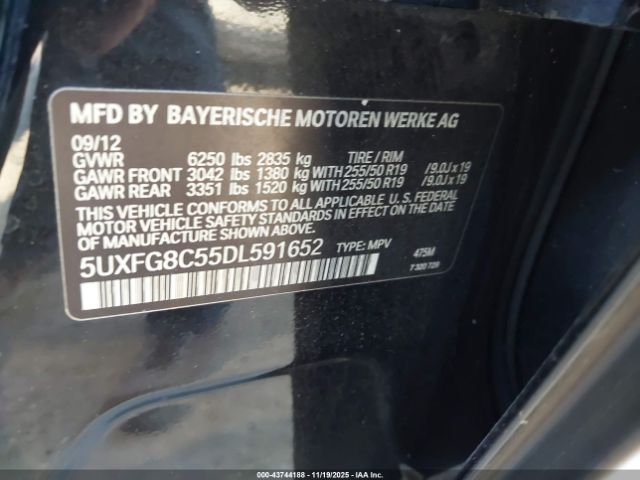 2013 BMW X6 5UXFG8C55DL591652 Photo 8