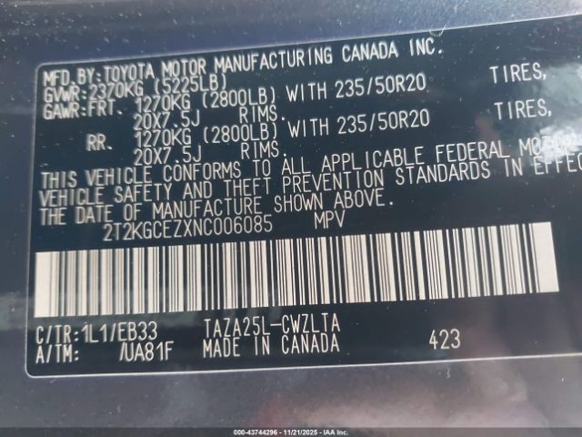 2022 LEXUS NX 350 2T2KGCEZXNC006085 Photo 8