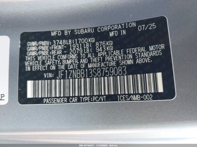 2025 TOYOTA GR86 JF1ZNBB13S8759083 Photo 8