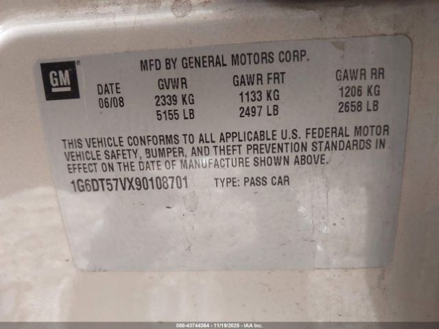 2009 CADILLAC CTS 1G6DT57VX90108701 Photo 8