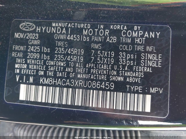 Hyundai Kona N Line 2024 KM8HACA3XRU086459 Image 9