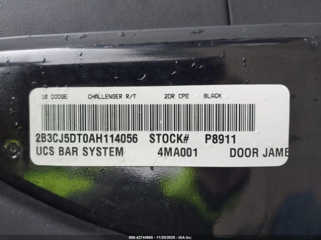 2010 DODGE CHALLENGER 2B3CJ5DT0AH114056 Photo 8