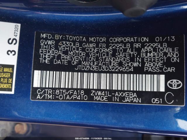 2013 TOYOTA PRIUS V JTDZN3EU3D3229654 Photo 8