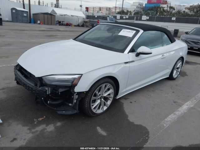 2022 AUDI A5 CABRIOLET WAU2AGF59NN005173 Photo 1