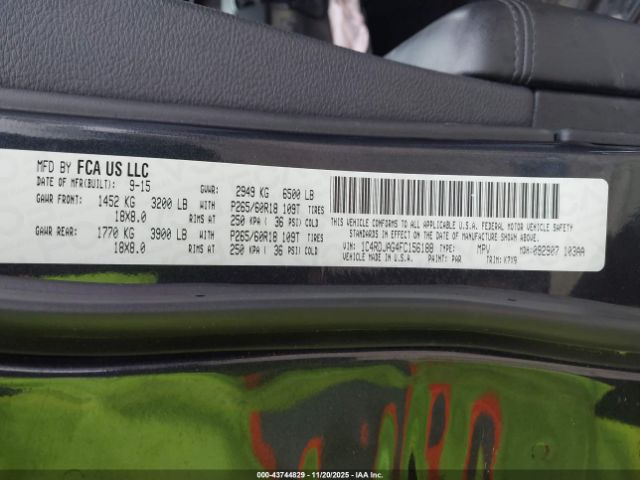 2015 DODGE DURANGO 1C4RDJAG4FC156188 Photo 8