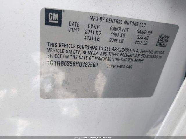 2017 CHEVROLET VOLT 1G1RB6S56HU187500 Photo 8