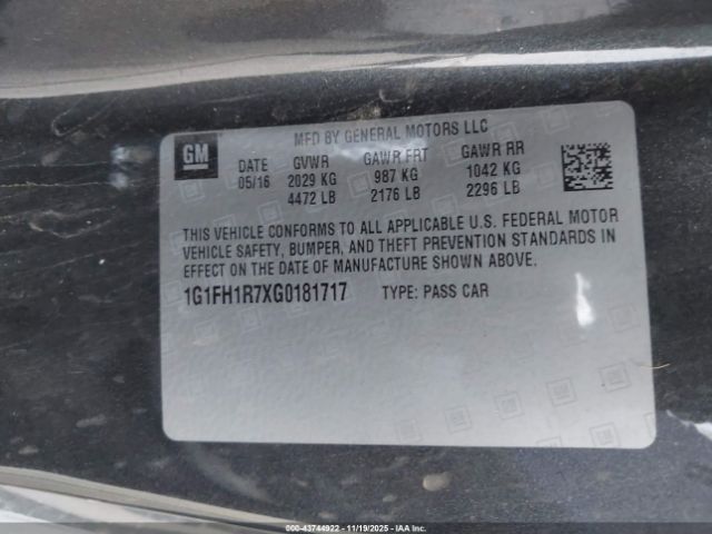 2016 CHEVROLET CAMARO 1G1FH1R7XG0181717 Photo 8