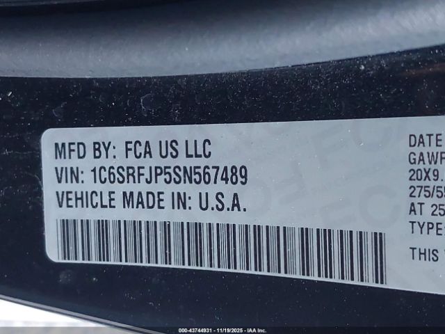 2025 RAM 1500 1C6SRFJP5SN567489 Photo 8