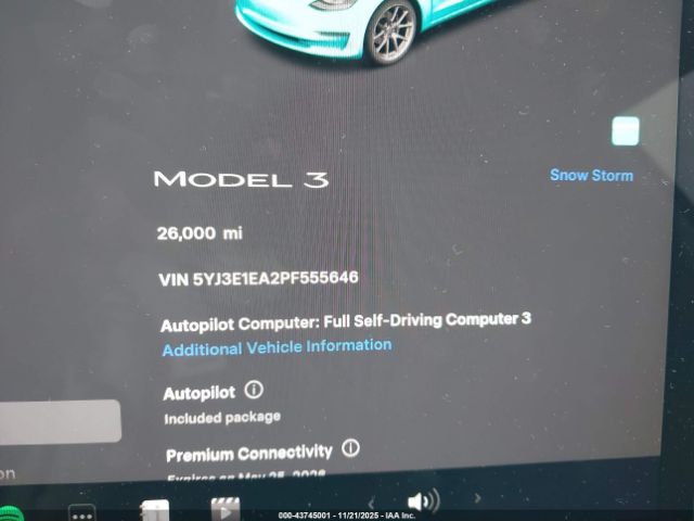 2023 TESLA MODEL 3 5YJ3E1EA2PF555646 Photo 6