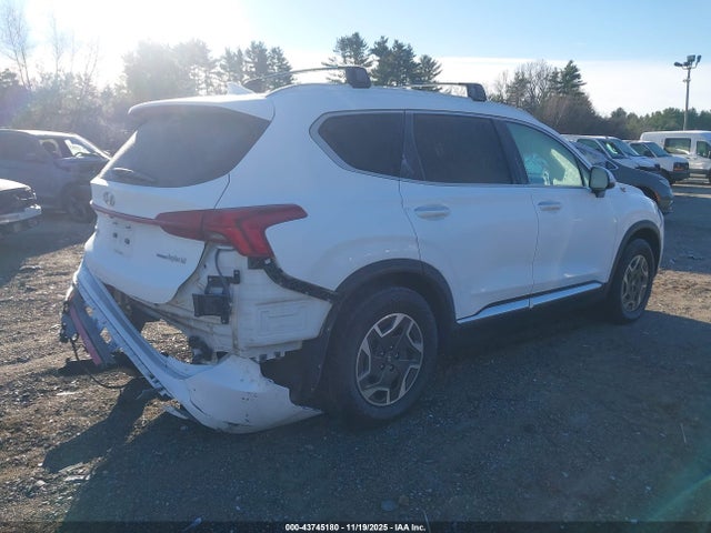 KM8S2DA14MU005827 Hyundai Santa Fe Hybrid Blue
