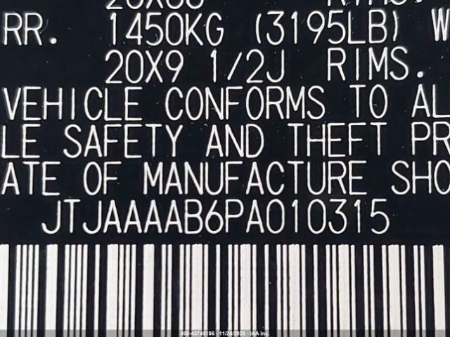 2023 LEXUS RZ 450E JTJAAAAB6PA010315 Photo 8