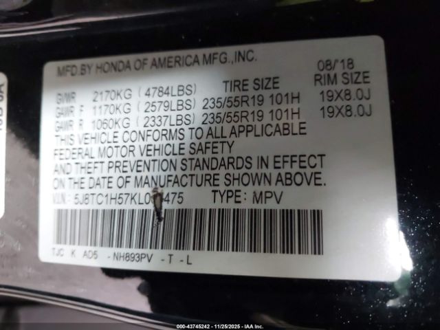 2019 ACURA RDX 5J8TC1H57KL007475 Photo 8