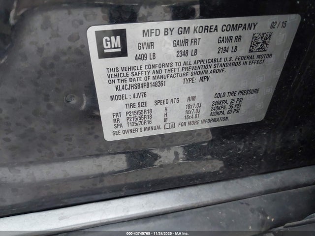 Buick Encore Premium 2015 KL4CJHSB4FB148361 Image 9