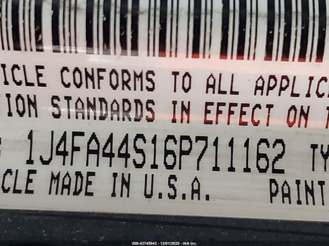 2006 JEEP WRANGLER 1J4FA44S16P711162 Photo 8