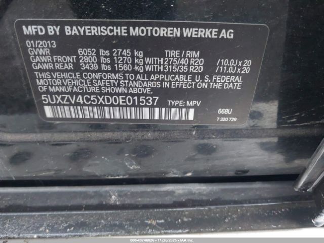 2013 BMW X5 5UXZV4C5XD0E01537 Photo 8