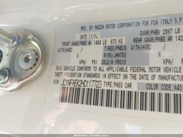 2017 FIAT 124 SPIDER JC1NFAEK2H0117723 Photo 8