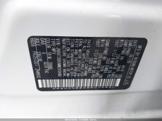 2021 NISSAN ROGUE JN8AT3BB9MW203990 Photo 8