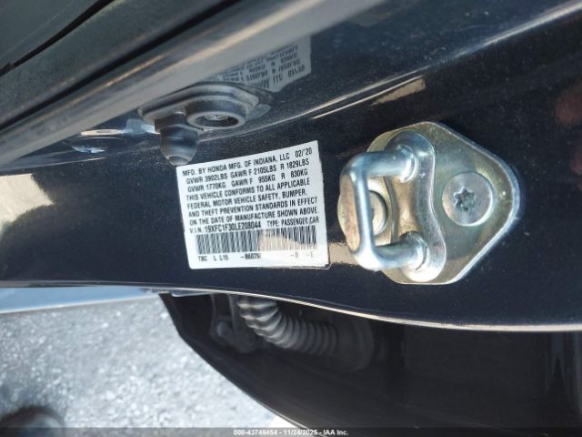 2020 HONDA CIVIC 19XFC1F30LE208044 Photo 8