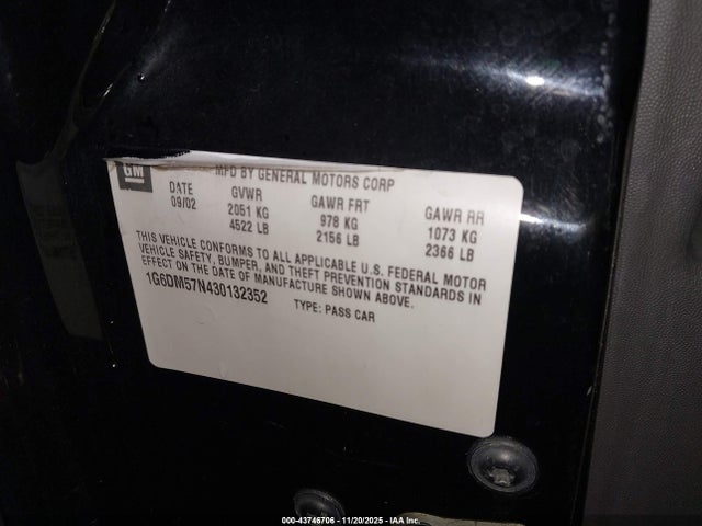 2003 CADILLAC CTS 1G6DM57N430132352 Photo 8