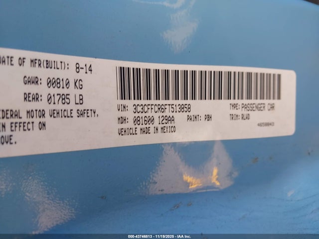 2015 FIAT 500 3C3CFFCR6FT513858 Photo 8