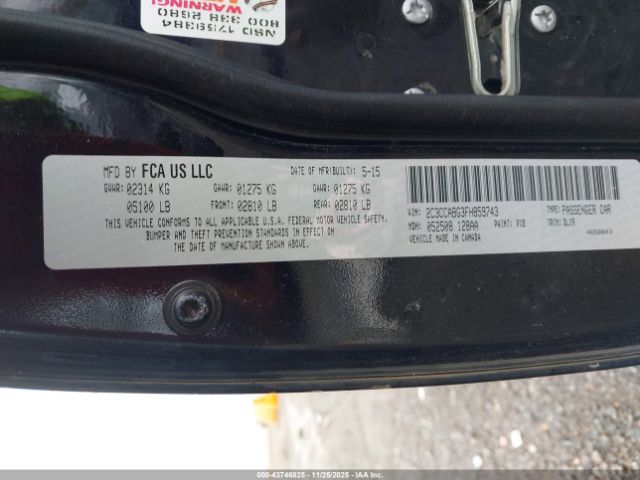 2015 CHRYSLER 300 2C3CCABG3FH859743 Photo 8