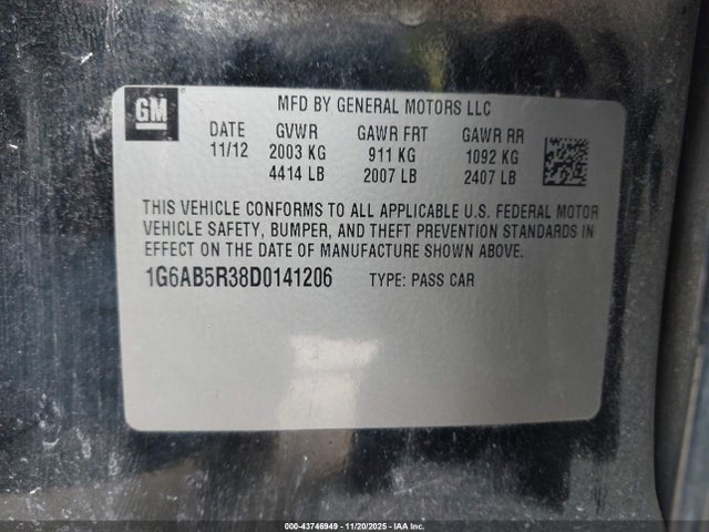 2013 CADILLAC ATS 1G6AB5R38D0141206 Photo 8