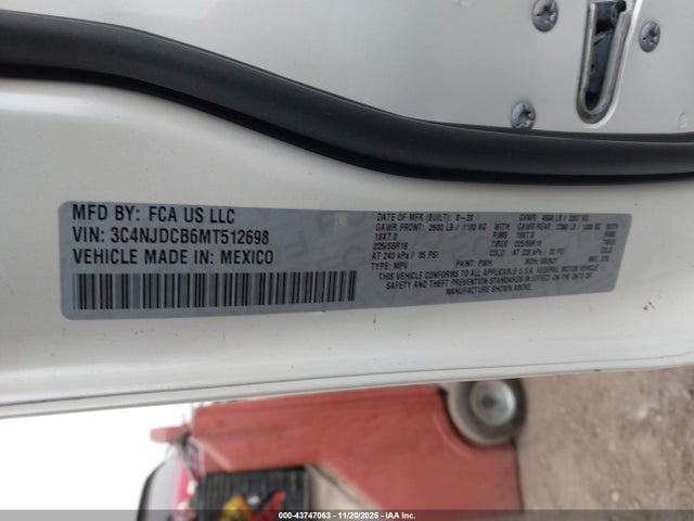 2021 JEEP COMPASS 3C4NJDCB6MT512698 Photo 8