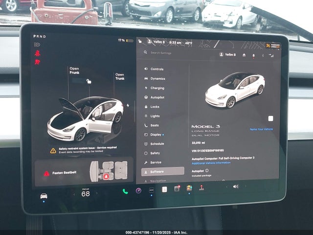 Продажа на аукционе авто 2022 Tesla Model 3 Long Range Dual Motor All-wheel Drive, vin: 5YJ3E1EB5NF166165, номер лота: 43747196