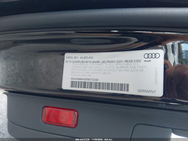 2019 AUDI A4 WAUGMAF42KN015248 Photo 8