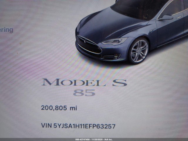 2014 TESLA MODEL S 5YJSA1H11EFP63257 Photo 6