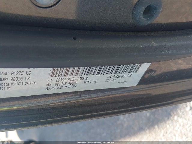 2C3CDZAG5LH138672 Dodge Challenger Sxt